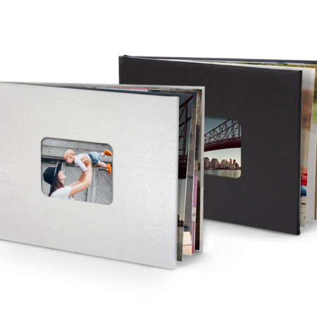 11x8" Landscape Leather Cover Photo Book deal by Snapfish product image